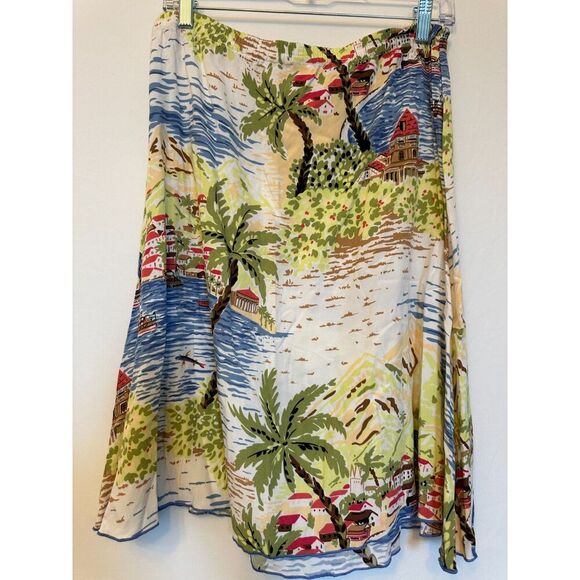 Key Lime Pie Tropical Pattern Skirt Size Medium - Picture 2 of 4